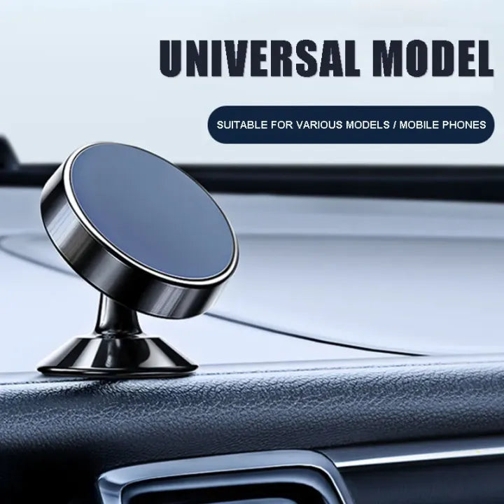 Magnetic Car Phone Holder – 360° Rotation, Strong Grip & Easy Mount