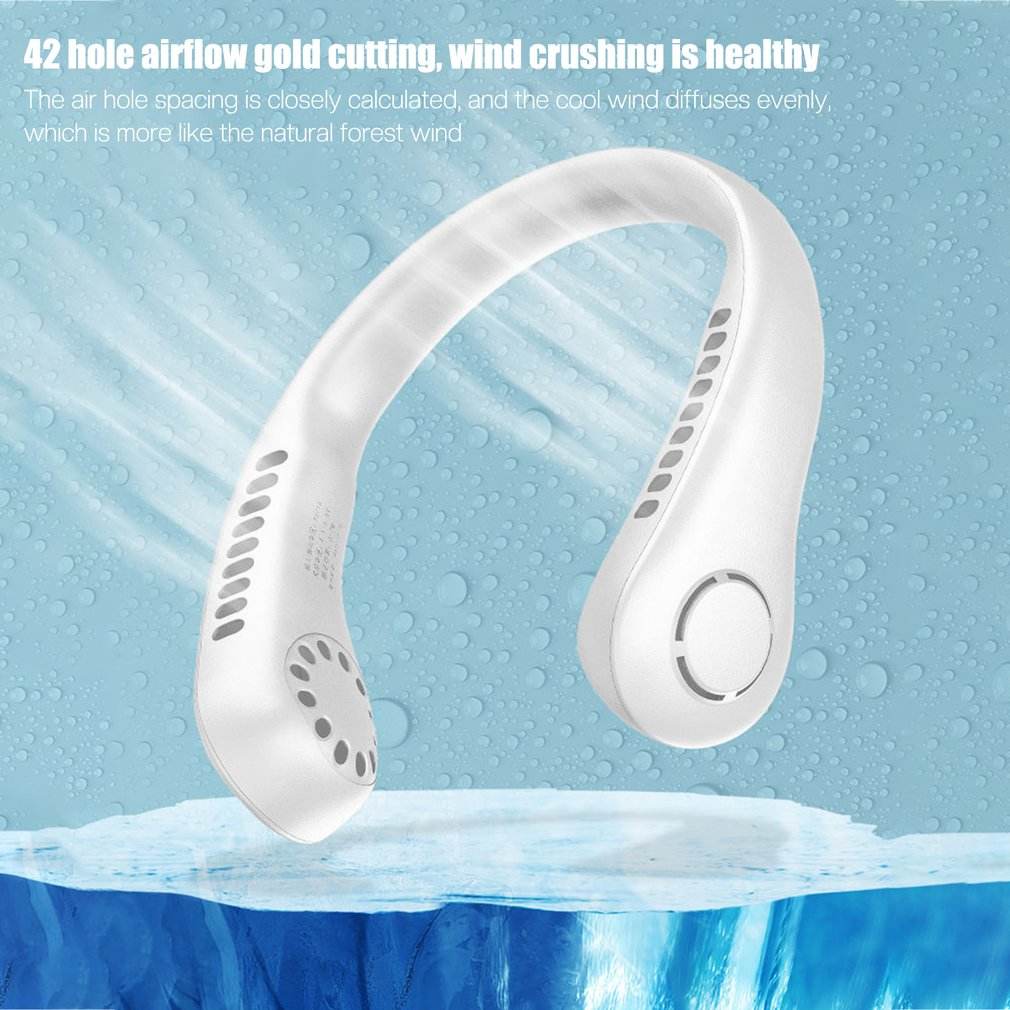 Portable Hanging Neck Fan – Rechargeable, Hands-Free Cooling Anywhere